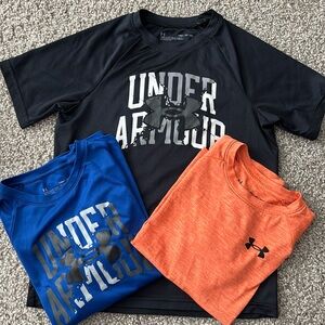 Under Armour tshirt for boys size CH/JP/YSM (6-8)